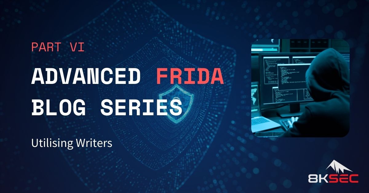 8kSec's tweet image. Frida supports a number of different writers for different CPU architectures, such as X86Writer for x86 and Arm64Writer for AArch64. In part 6 of Advanced Frida Usage blog series, we will cover the Arm64Writer for iOS➡️ 8ksec.io/advanced-frida…  #Frida #ARM64 #CyberSecurity