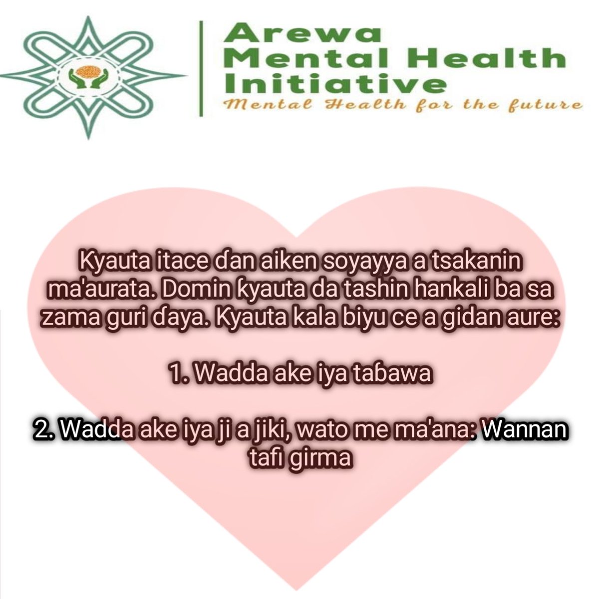 arewamhi's tweet photo. Ƙyauta itace ɗan aiken soyayya a tsakanin ma'aurata. Domin ƙyauta da tashin hankali ba sa zama guri ɗaya. Ƙyauta kala biyu ce a gidan aure:

1. Wadda ake iya taɓawa

2. Wadda ake iya ji a jiki, wato me ma'ana: Wannan tafi girma https://t.co/SKtImqKzaM