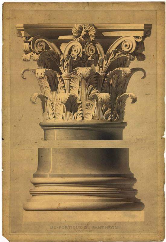 areasvellas's tweet photo. Henri #Labrouste 1801-1875
The Pantheon, Rome. Capital and base of a column of the portico. 1825-30
Pen, ink, graphite and watercolor on paper...
#architecture #arquitectura #drawing https://t.co/i91wVgzHpZ