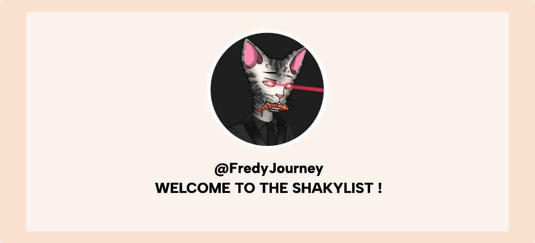 ShakySocials's tweet image. Welcome @FredyJourney  to the shakylist!