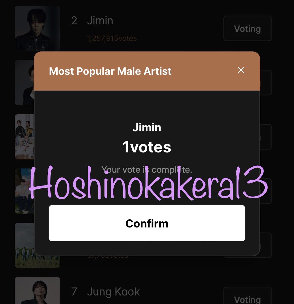 投票完了🗳✨

GDAの投票
韓国で最も格上のアワード
過去5年連続BTSが受賞
ARMYの優先すべき投票
現在2位です

↓今日まだの方はこちらから是非✨

🗳music.bugs.co.kr/favorite/global