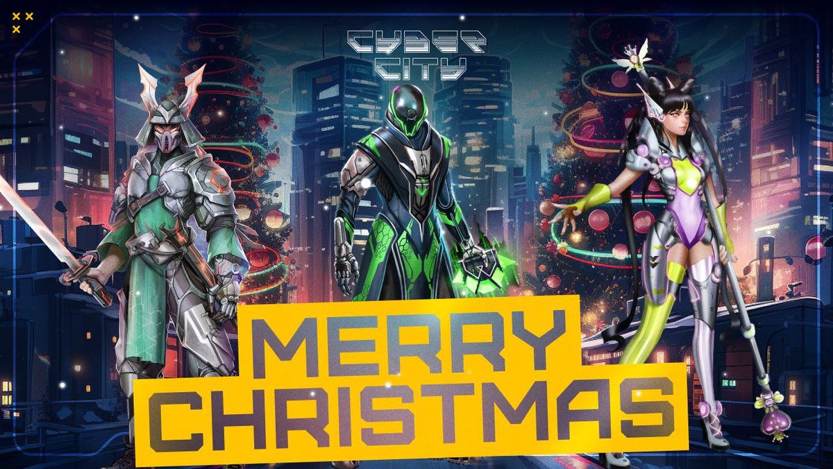 Merry Christmas, Cyberians! 🏙🌟🎅

Congratulations on another epic year in Cyber City! 
As the neon lights twinkle and the cyber snow falls, we're grateful for our incredible community. Hope your holidays are filled with warmth, laughter, and great moments ✨