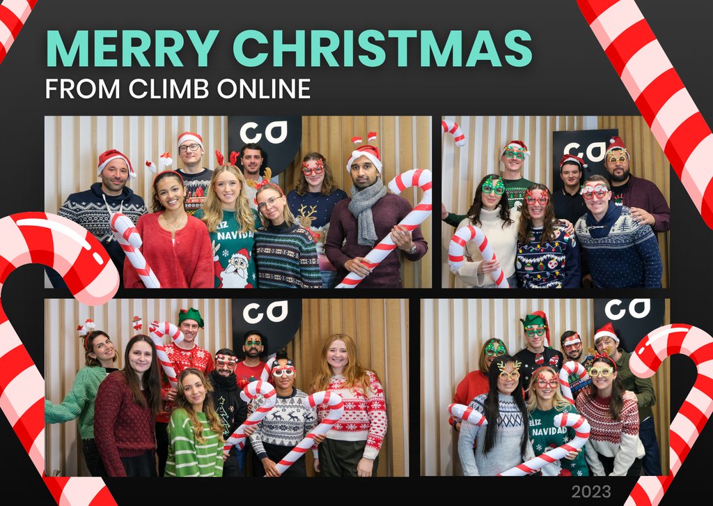 Merry Christmas from the Climb Online Team! 🎄

We hope you have a safe and restful break and we look forward to an incredible 2024! 🎊

#ClimbOnline #MerryChristmas