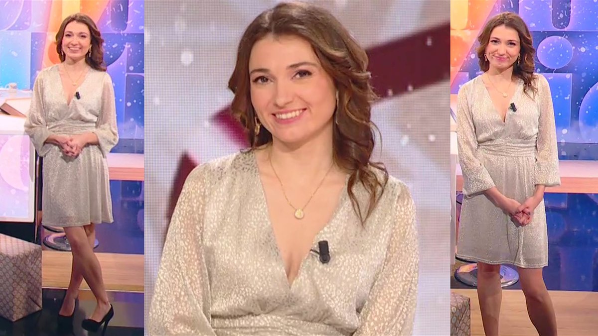 captain_caps_'s tweet image. Resplendissante @MarieGentric à la présentation de #PremièreEdition ce matin