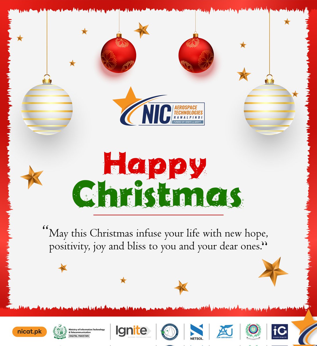 NICAT Team, wishing you a Christmas filled with love, peace, and happiness! 🎄✨
Happy Christmas to all those celebrating!✨🥳

#happychristmas #nicatcelebrates #ChristmasCheer
