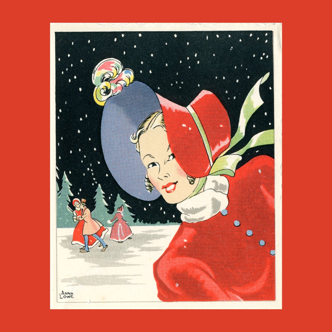 UlsterMuseum's tweet photo. 🎄Sending you all the dreamiest Christmas wishes through this beautiful set of cards designed by Belfast based artist, Anna Lowe c. 1950s.

Hashtags: #ChristmasCard #Christmas #CardArt #AnnaLowe #Belfast https://t.co/BdOB962drT