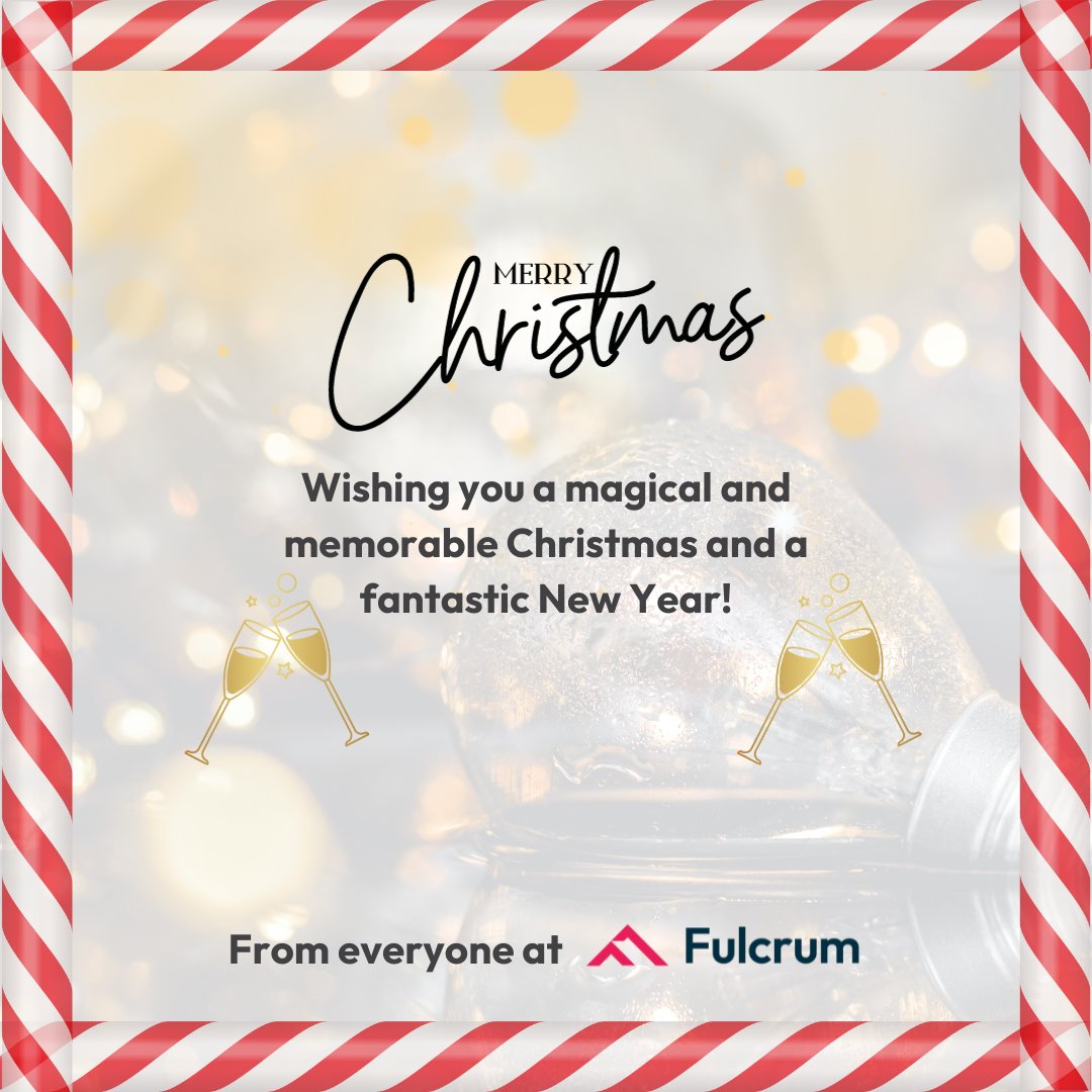 Merry Christmas from everyone at Fulcrum! 🎄 We're wishing all of our friends, family, partners and everyone else a festive-filled fun day. ❤️ How are you spending today? #FulcrumCare #Christmas #MerryChristmas