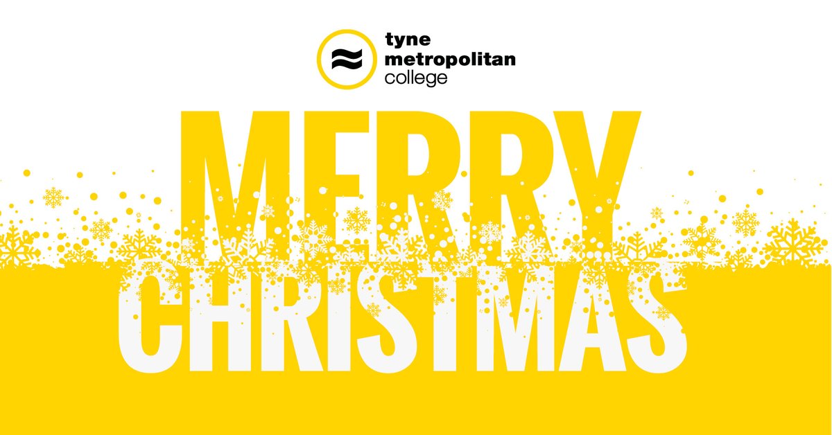 Merry Christmas from us all at TyneMet College! ✨