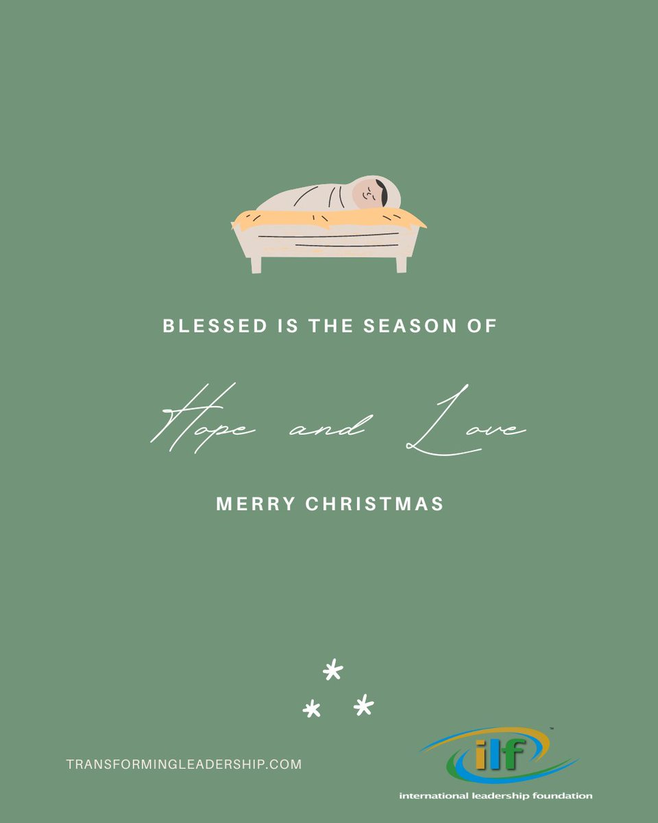 ILFGlobal's tweet photo. The International Leadership Foundation wishes you warm Christmas blessings. https://t.co/KLTg2CcZZT