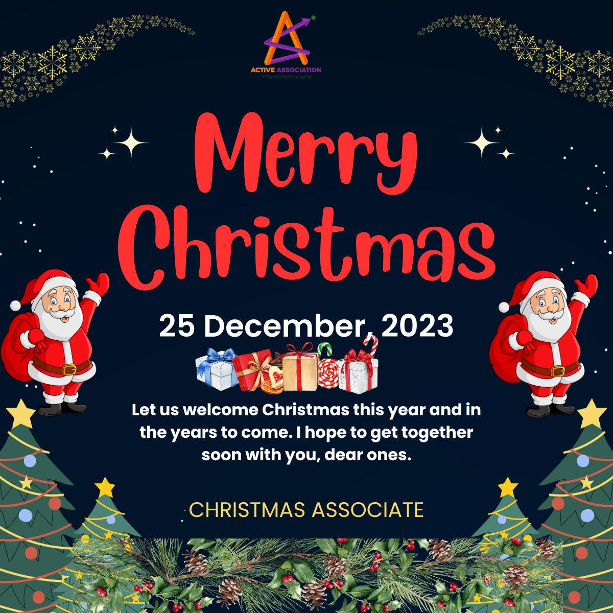 activeassoc's tweet photo. 🎄 This Christmas, may your joy jingle louder than sleigh bells, your warmth glow brighter than fairy lights, and your kindness ripple wider than cocoa in a snowstorm. Merry Christmas from all of us at Active Association! ✨

#ActiveChristmas #HappyChristmas #Christmas https://t.co/h9nSzNbyzO
