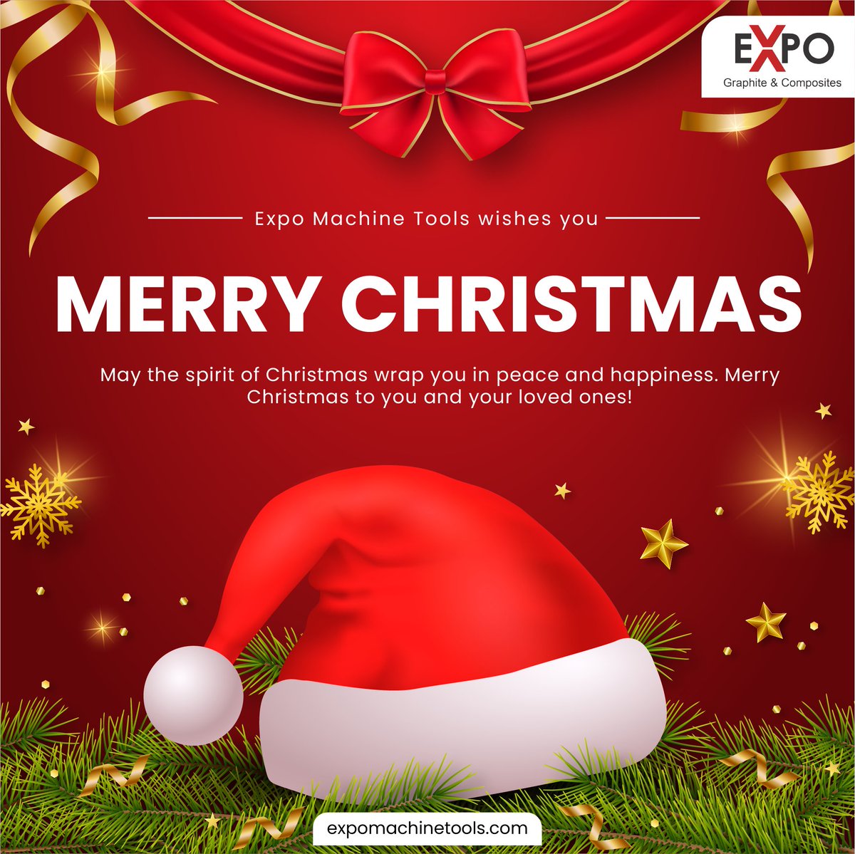 expomachinetool's tweet photo. Wishing you a Merry Christmas filled with love, laughter, and warm memories! ️❤️
.
.
#expomachinetools #christmas #merrychristmas #christmas2023 #christmascelebration https://t.co/jTwlw35cKv