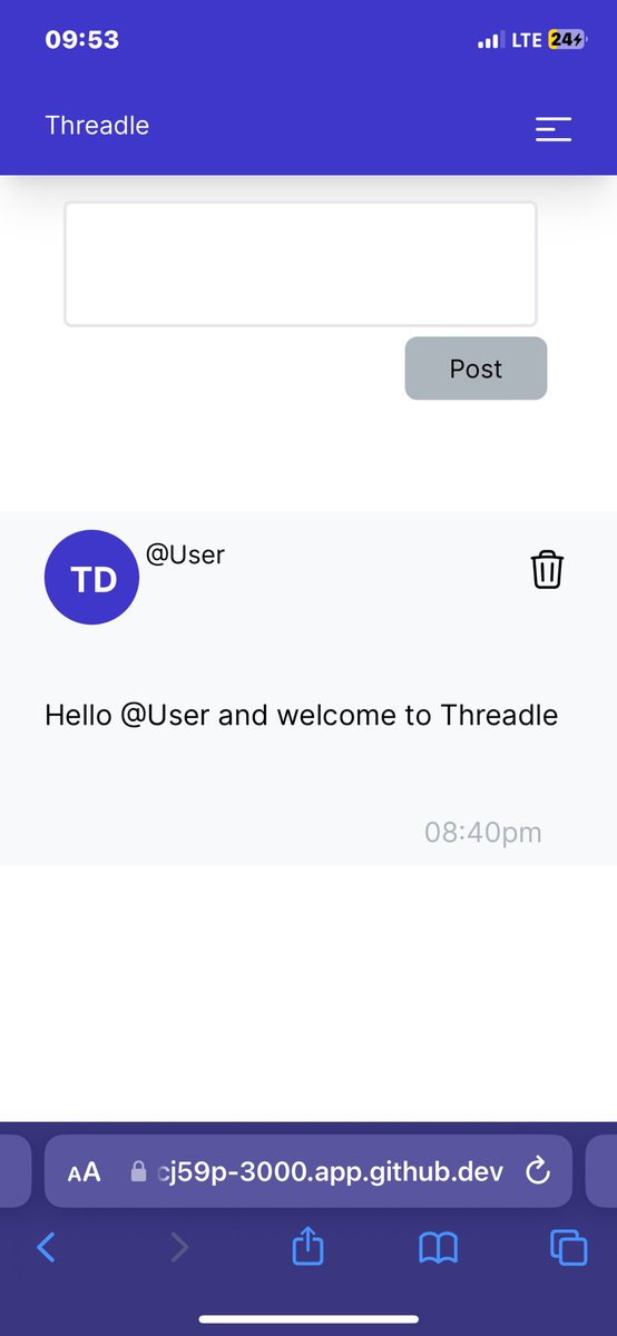 DivineTheDev's tweet image. Day 5-7

Configured my code space on my mobile device using @github 

This is the UI built using my phone 👇🏼
 #30daysofreact #reactjs #learninpublic #buildinpublic