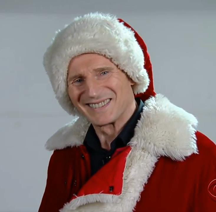 #liamneeson Merry Christmas 🎄🎁 my favorite Santa ❤️