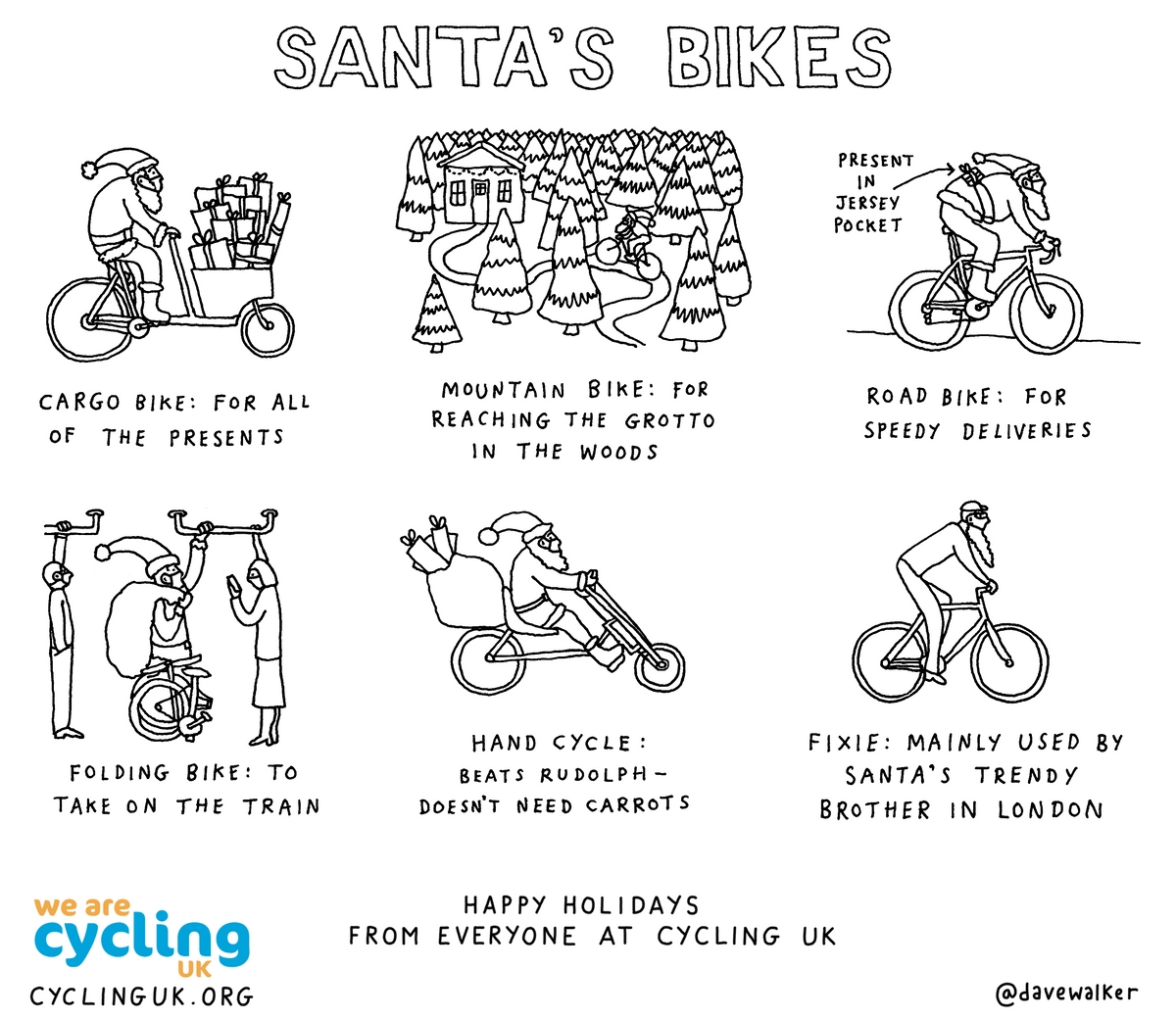 WeAreCyclingUK's tweet photo. Wishing you a very Merry Christmas from all of us at Cycling UK!! 🎅🌟🎄

📸: @davewalker https://t.co/5orrmayrSQ
