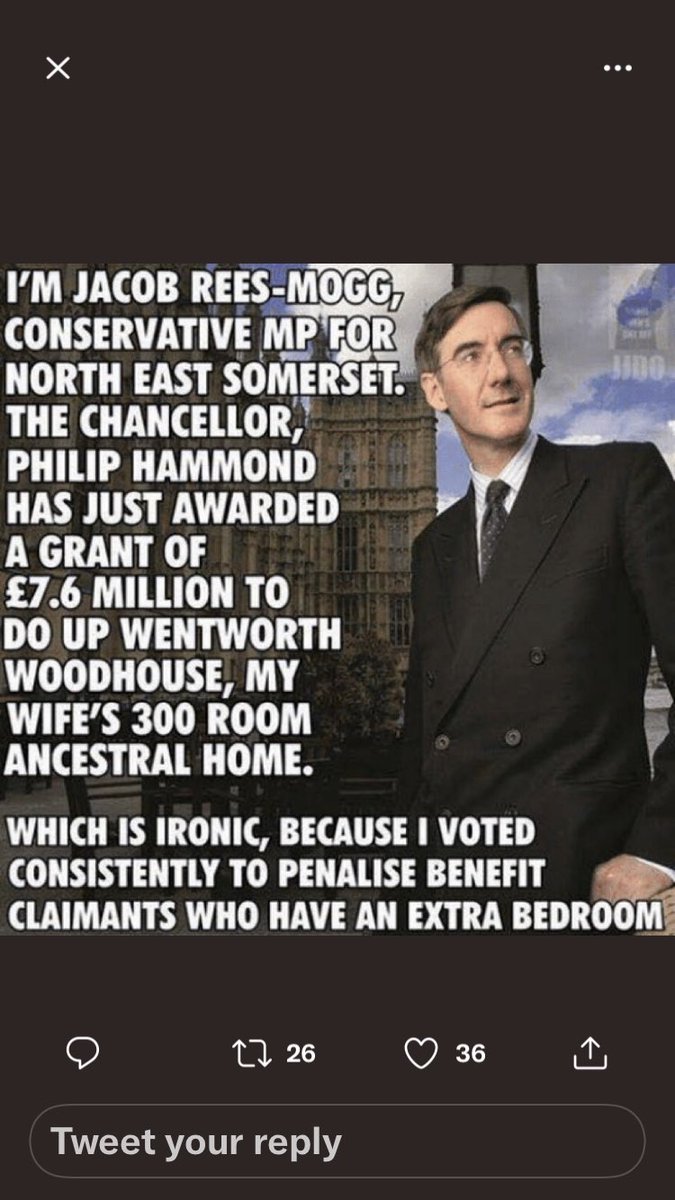 @Jacob_Rees_Mogg Two faced hypocrite