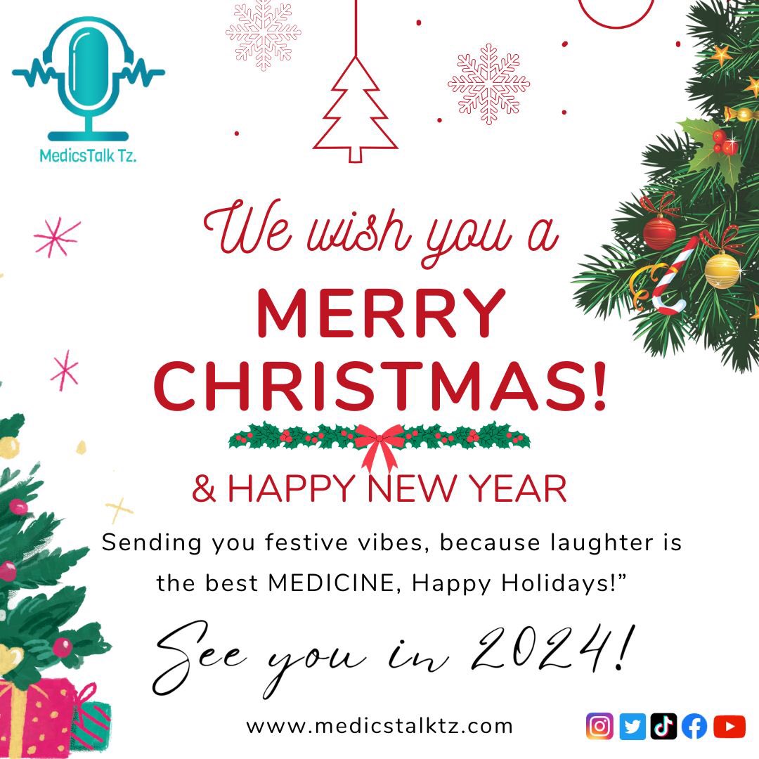 Medicstalktz's tweet photo. We at MedicsTalkTZ wish you and your loved ones a merry and joyful Christmas season.🎄💫 https://t.co/dahbchdXuG