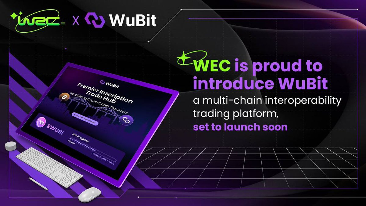 WEC_Metaverse's tweet image. 🚀 Exciting news from #WEC! Introducing WuBit, the multi-chain interoperability trading platform gearing up for launch!

✨ Explore the future of seamless trading: wec-1.gitbook.io/wubit/ 

#WEC #WuBit #Crypto #Blockchain #NFT #Web3 

🔗