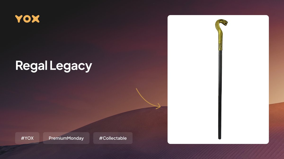 🏺👑 Begin your week with a relic of power - the Ancient Egyptian Pharaoh's Scepter.

A symbol of timeless sovereignty.

#MajesticMonday #YOX