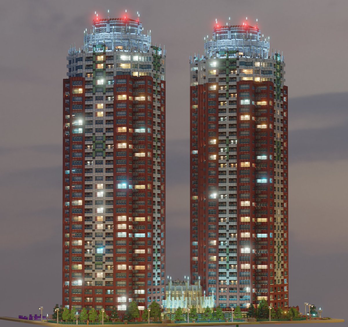 ザ・タワーズ台場 夜景
#Minecraft