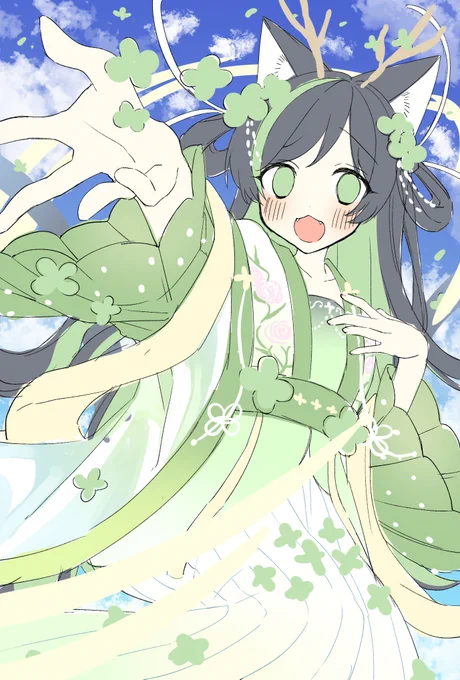 四つ葉の龍神真樹ちゃんラフ長髪! 