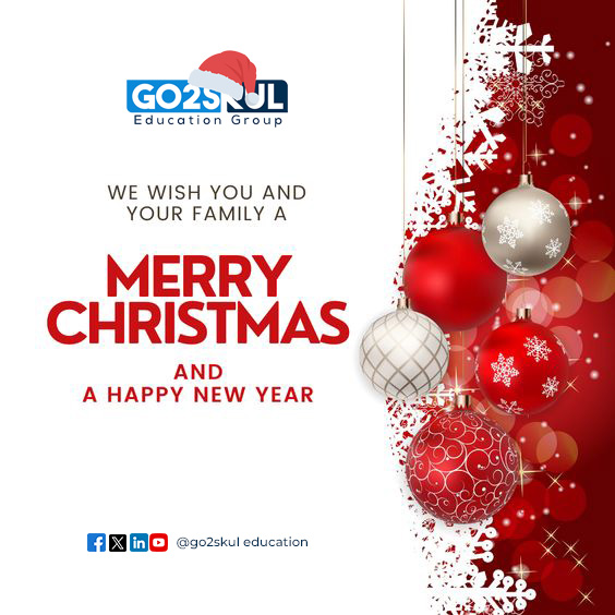 Go2skulEduc's tweet photo. Wishing you a joyful Christmas filled with the warmth of learning, the wonder of discovery, and the promise of a bright future! 

From all of us at @Go2skulEducation, may your holidays be filled with love, laughter, and new beginnings.
#merrychristmas2023 #happyholidays2023 https://t.co/AykeHdNZt6