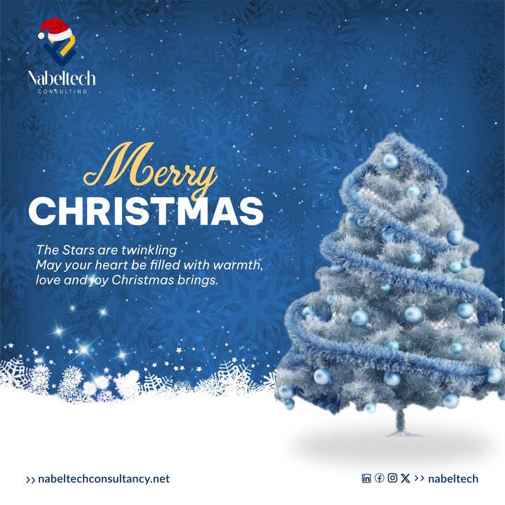 NabelTech's tweet photo. Wishing you a season filled with love, laughter, and all the magic of Christmas! 🎄✨
Merry Christmas to you all!
#merrychristmas🎄 #nabeltech #christmas https://t.co/xNFXzOFQ74