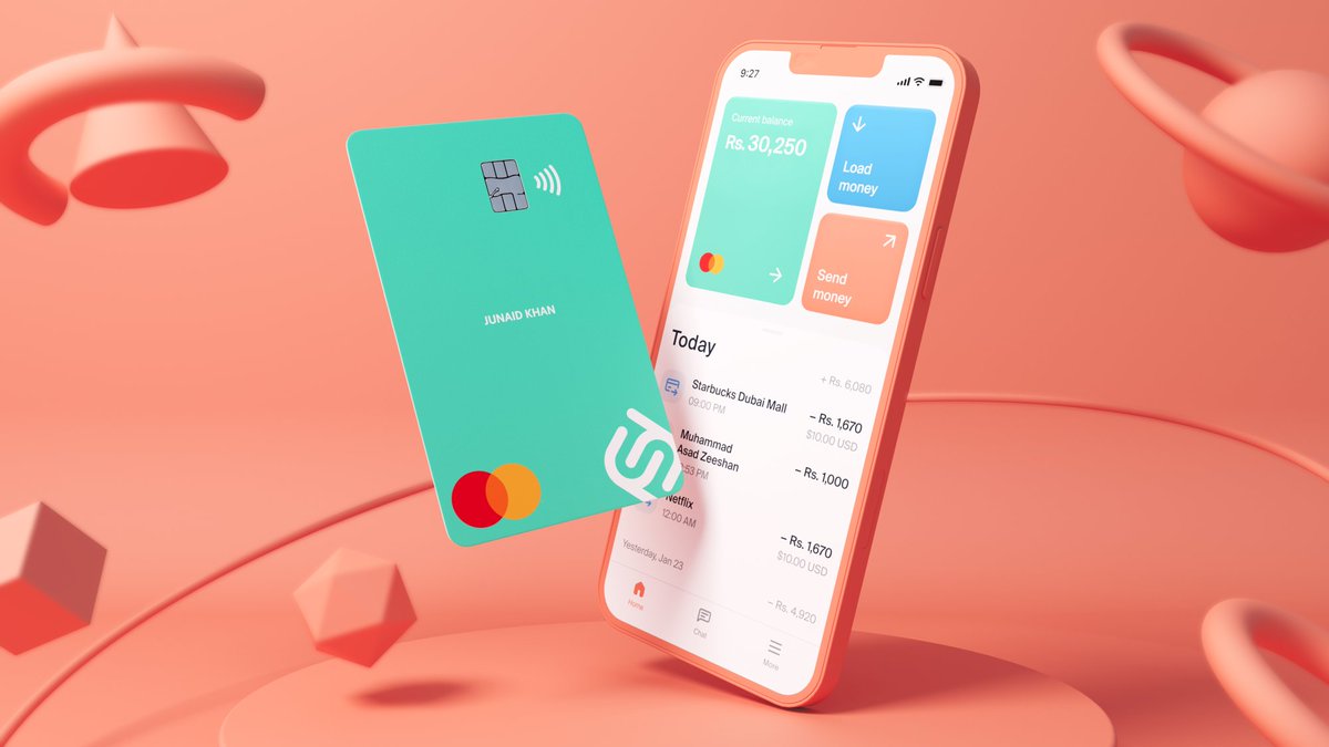 Start receiving hassle-free payments from international clients via Google &amp; Apple Pay at the best exchange rates! Save your earnings in USD and convert to PKR when it suits you best!
Sign up for SadaBiz using my link below: 
invite.sadapay.pk/r7STSwcnOFb
Master Card ATM Visa Card Bank