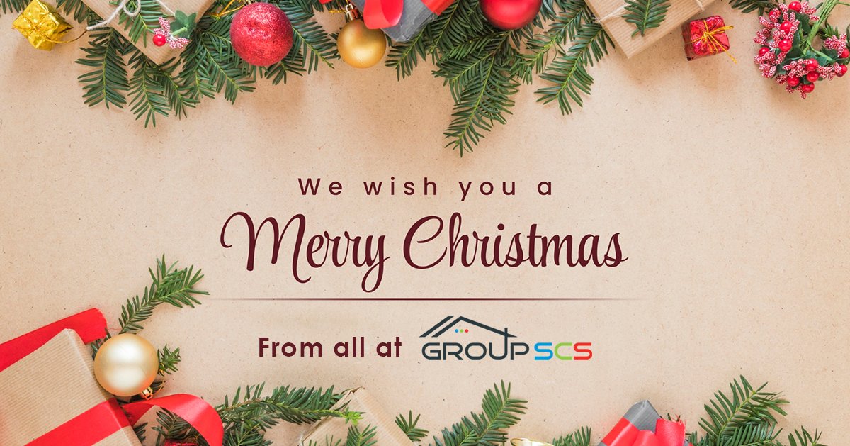 Merry Christmas from all at Group SCS. We hope you have a fantastic time.