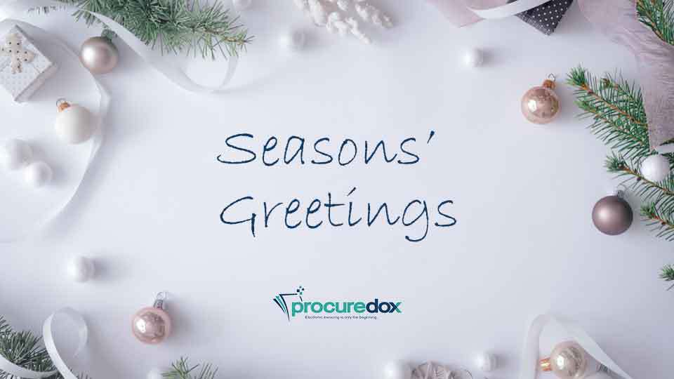 Seasons Greetings from ProcureDox
Contact sales@procuredox.com for more information
#procuredox #einvoicing #invoiceautomation #invoicemanagement #invoicesoftware #ebill #automatedbilling #Oilandgas #energyservices #oilandgasservices #carbonfootprint #greenoffices