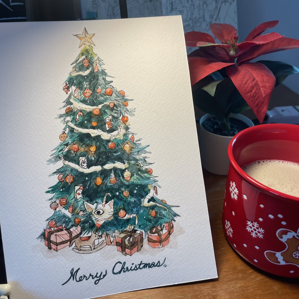 dewyart's tweet photo. เมอรี่คริสมาสสน้าา ขอบคุณที่อยู่ด้วยกันมาตลอดนะครับ 🎅🏻🎁🎄
Merry Christmas!, everyone! Thank you for this amazing year! Love you all🫶❤️

#Christmas #art #MerrChrismas https://t.co/qyKgW4MBk7