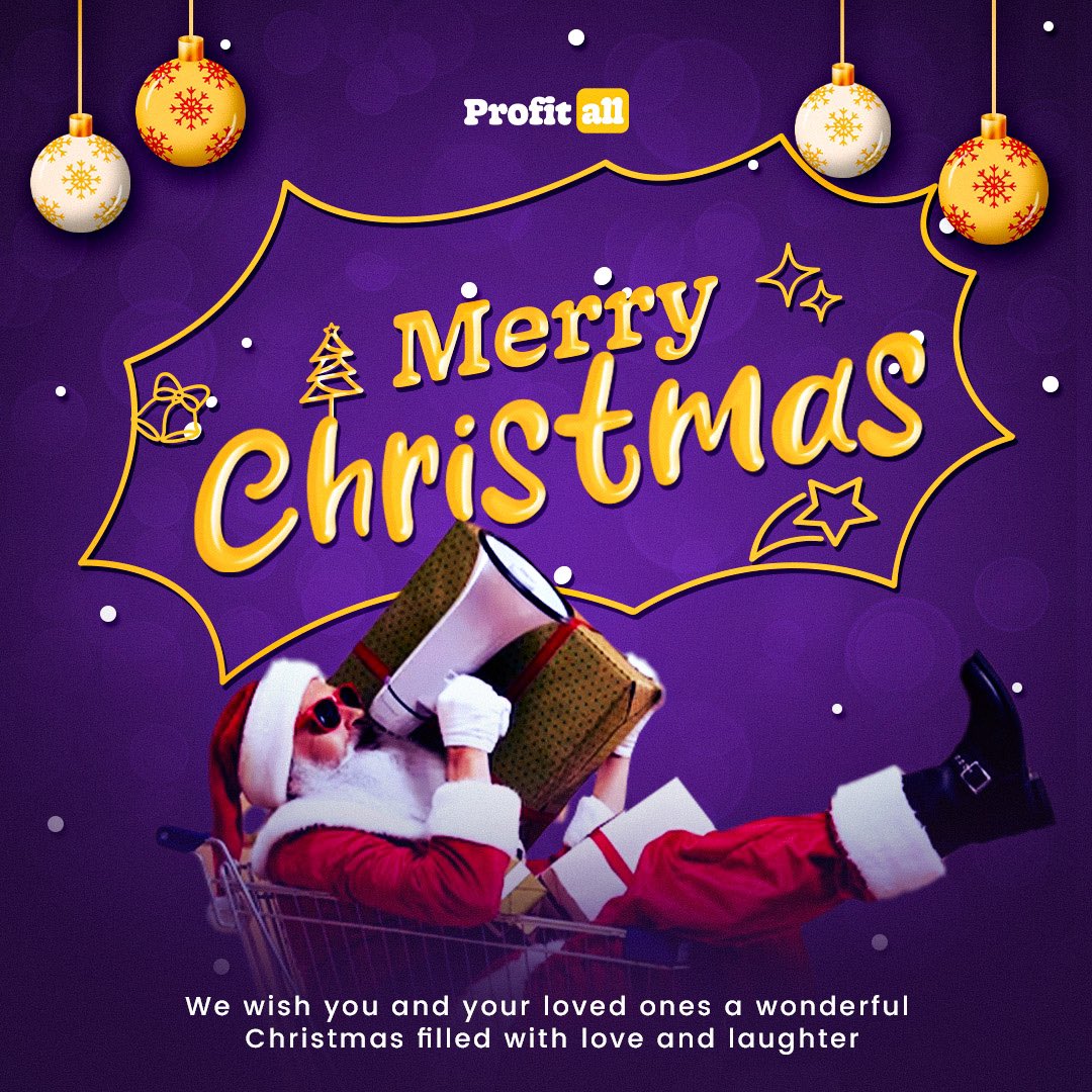 🎄 Happy Christmas from our Profitall Team! 🎅🏼 

We hope this festive season brings you joy, laughter, and plenty of heartwarming moments. May your days be merry and bright, filled with love, happiness, and success. 🎉🎉🤗

#Profitall #ChristmasGreetings #SeasonsGreetings