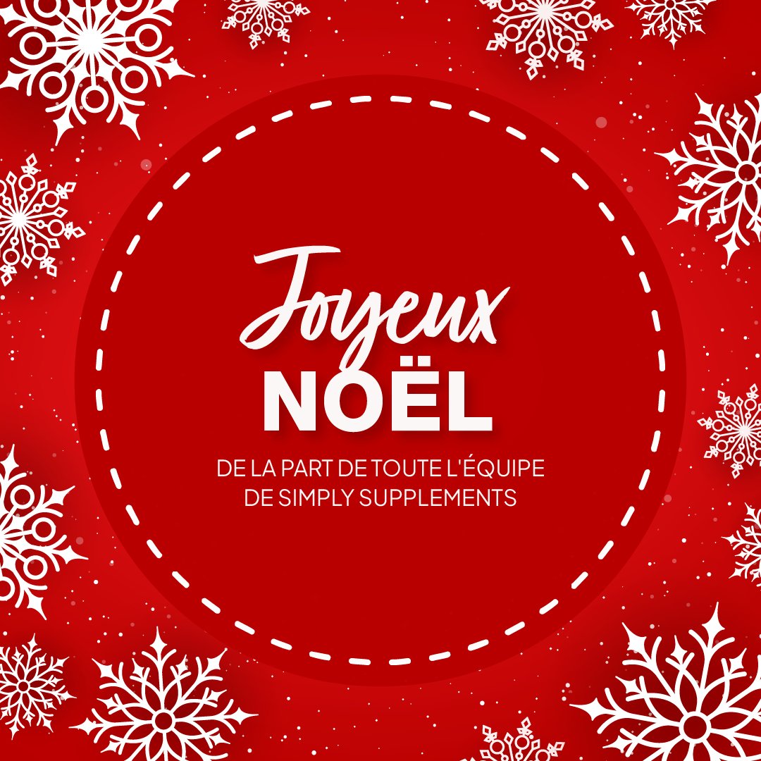 FRSimply's tweet photo. 🎄Joyeux Noël de la part de toute l'équipe de Simply Supplements ! 🎅Que la magie des fêtes emplisse vos cœurs de joie et d'amour. Nous vous souhaitons, ainsi qu'à vos proches, un Noël merveilleux et une nouvelle année pleine de santé et de bonheur.
#JoyeuxNoël #SimplySupplements https://t.co/mzpj79pF8D