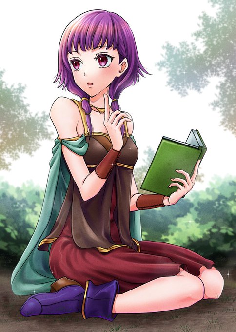 ルーテさん仕上げ。そう言えばアスルテ本描いてた時もルーテさん描くの苦戦してたな…難しい #FE  https://t.co/p90PZ90T47 