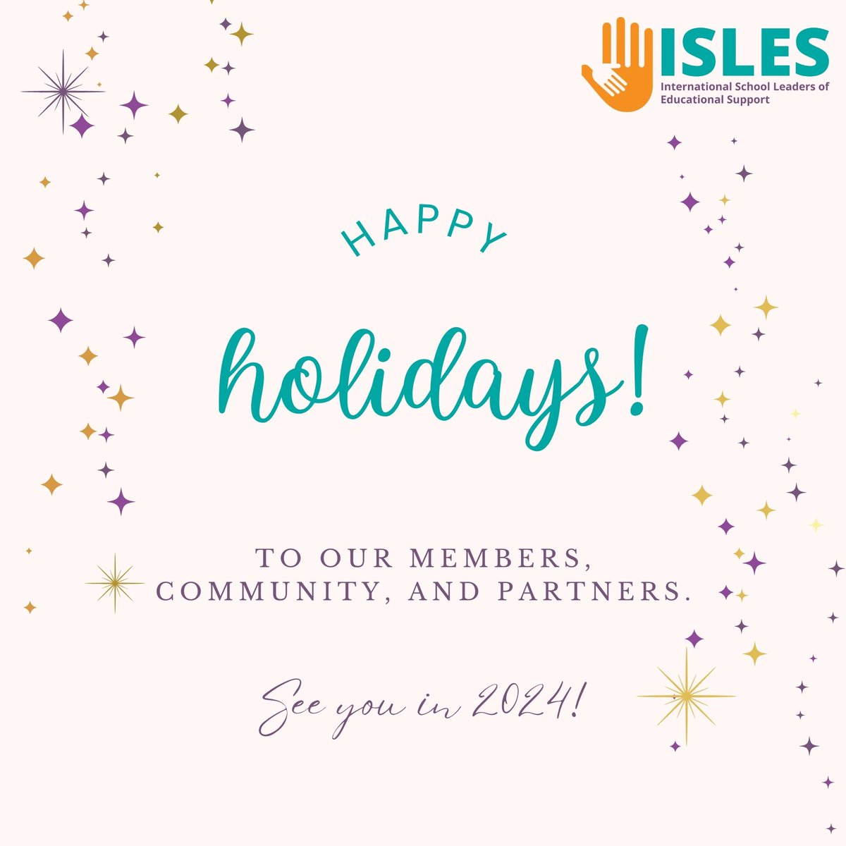 Warmest wishes for a joyous holiday season! We look forward to reconnecting with everyone in the new year!

#happyholidays #isles #internationaleducation #inclusiveeducation #MTSS #inclusive #inclusion #studentsupport #celebration #holidays