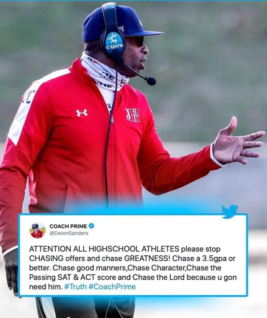 WinningCoaches's tweet photo. CHASE GREATNESS

We need to make sure we are chasing the right things in life!

Truth bomb from Coach Prime @DeionSanders https://t.co/SzonFfEoRD