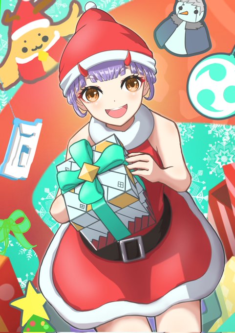 間に合わなかったけど、クリスマスなマシロちゃんです。#ゼノブレイド3 