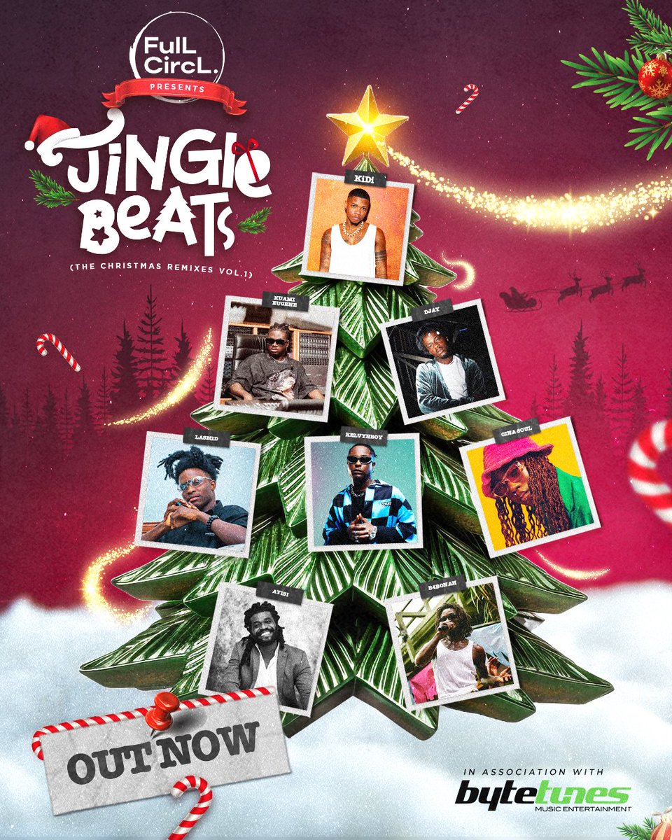 AmeyawTV's tweet image. Ghana's Chart-Toppers Unite: A Merry Fusion of Hits and Carols in 'Jingle Beats' Christmas Album!

#FulLCircL #XmasAlbum #JingleBeats #MerryChristmas