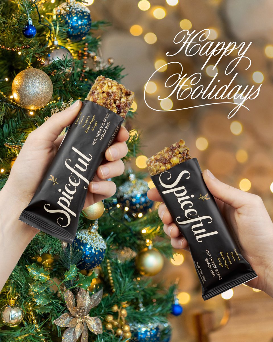 Happy holidays from all of us at Spiceful Snacks! ❤️