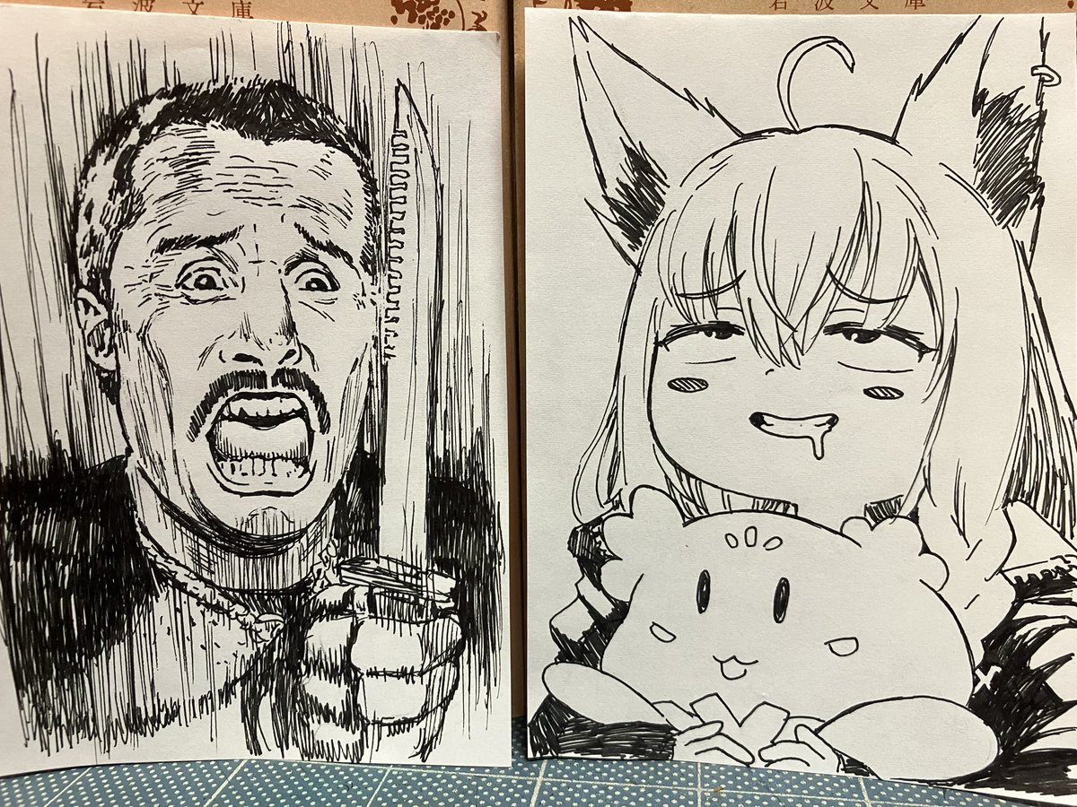 #絵フブキ
来年も頼むぞ白上🦊 