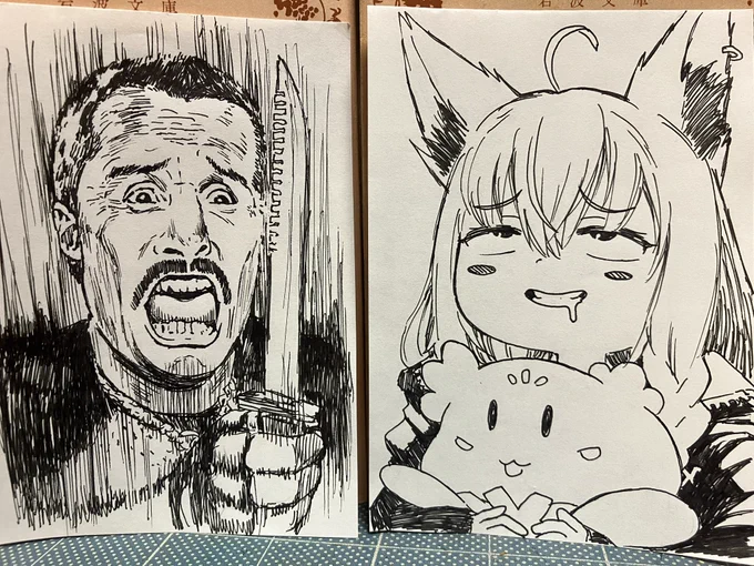 #絵フブキ
来年も頼むぞ白上🦊 