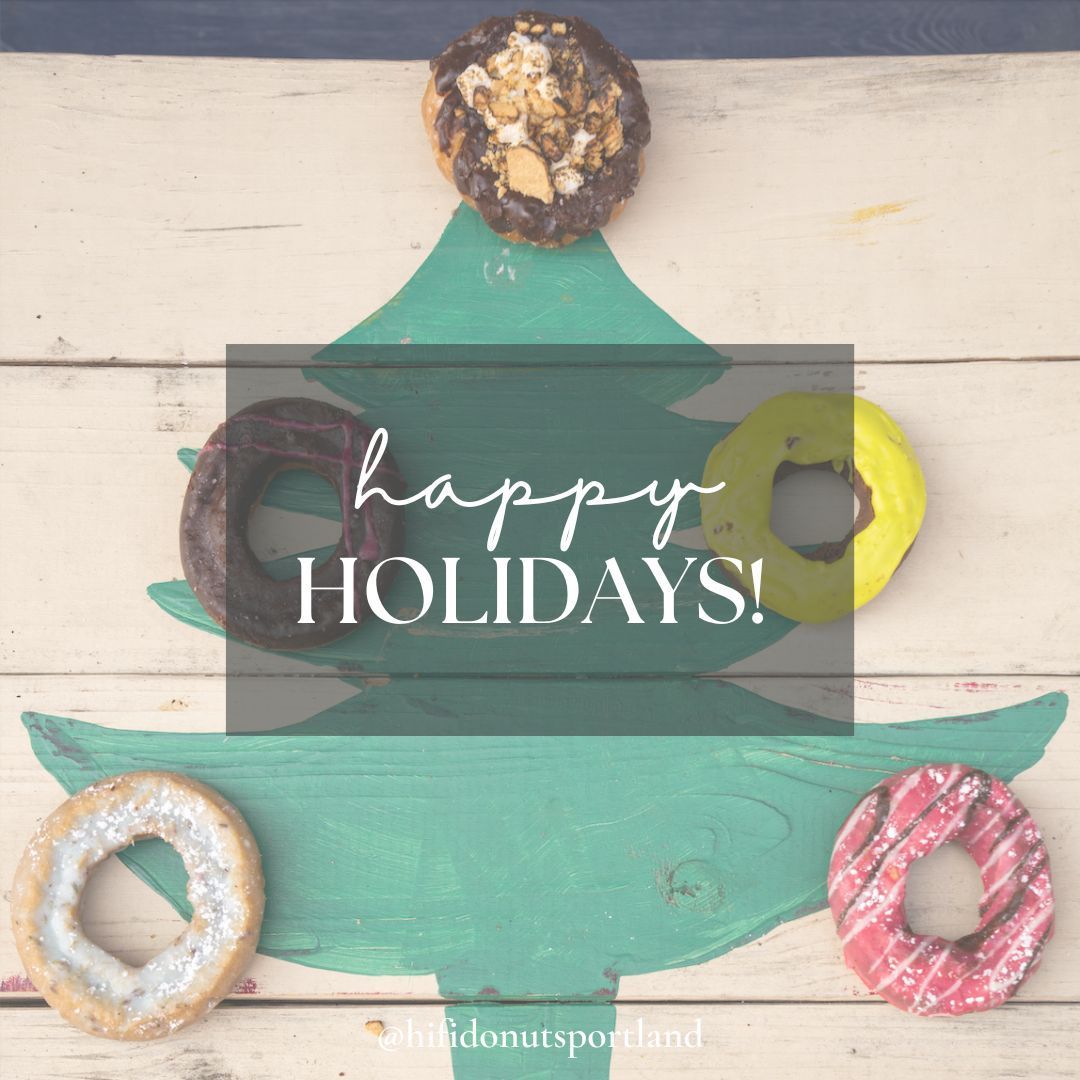hifi_donuts's tweet image. Wishing you a wonderful holiday season and a new year filled with sweet memories! We'll see you in January! ☃️

#hifidonuts #hifiportland #mainedonuts #happyholidays #holidayseason #happynewyear #portlandmaine #maine
