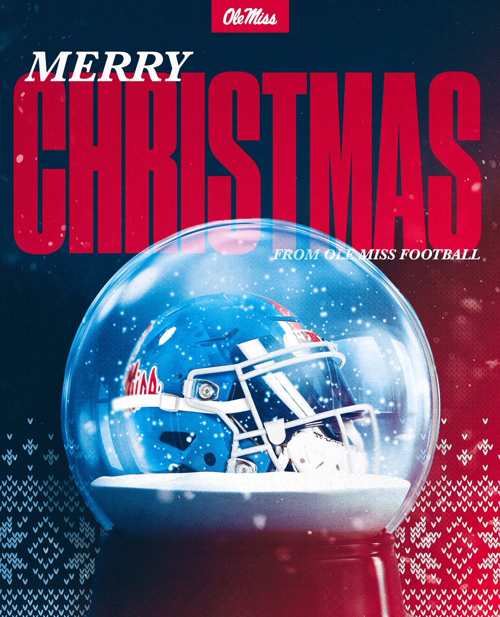 OleMissFB's tweet image. Merry Christmas &amp;amp; Happy Holidays! 🎄

#HottyToddy