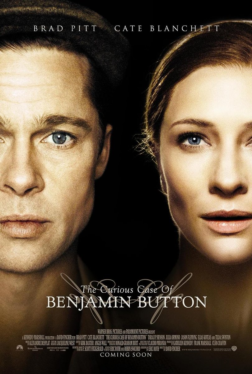 JohnCar80522489's tweet image. 2008 best Movie to watch, Brad Pitt carrier&apos;s finest movie.  
#Bradpitt #theCuriousCaseOfBenjaminButton #finestMovies  #cateBlanchett