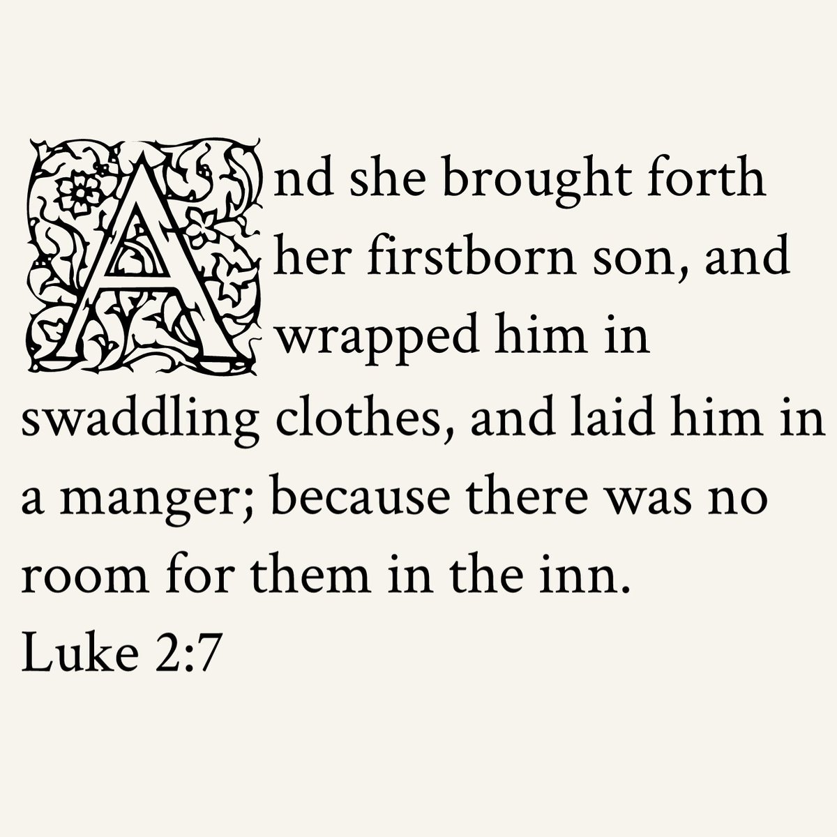 Luke 2:7