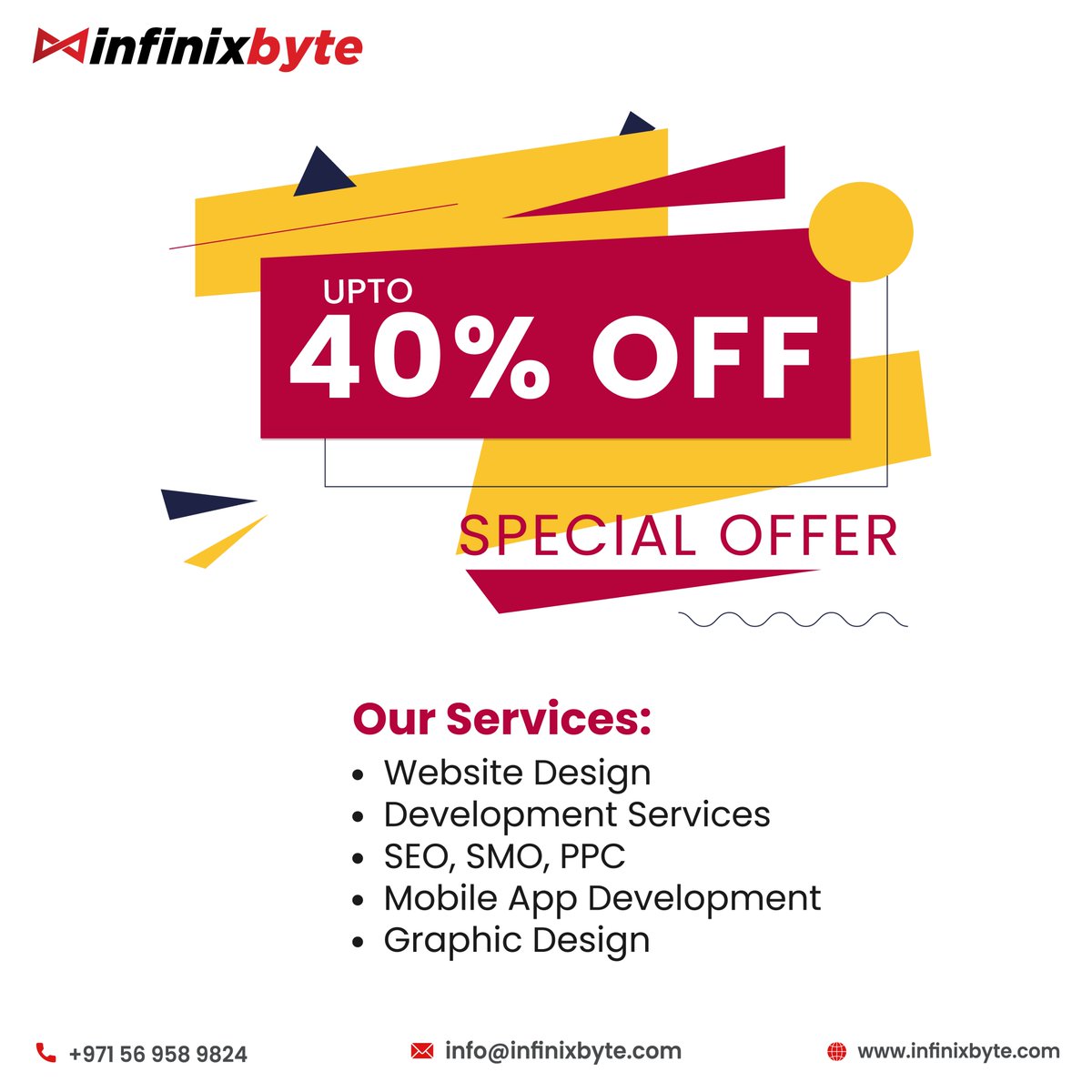 InfinixByte88's tweet photo. Unleash Your Brand's Potential! Save 40% on Our Expert Digital Marketing Services. Limited Time Offer – Elevate Your Online Presence Today!
#DigitalMarketingDeals #SaveBigOnSEO #SocialMediaSavings #PPCDiscounts #GrowYourBrand #MarketingMagic #WebPromo #OnlineBusinessBoost https://t.co/fOoDM1Ncnt