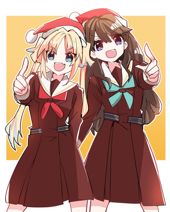 「pointing at viewer twintails」 illustration images(Latest)