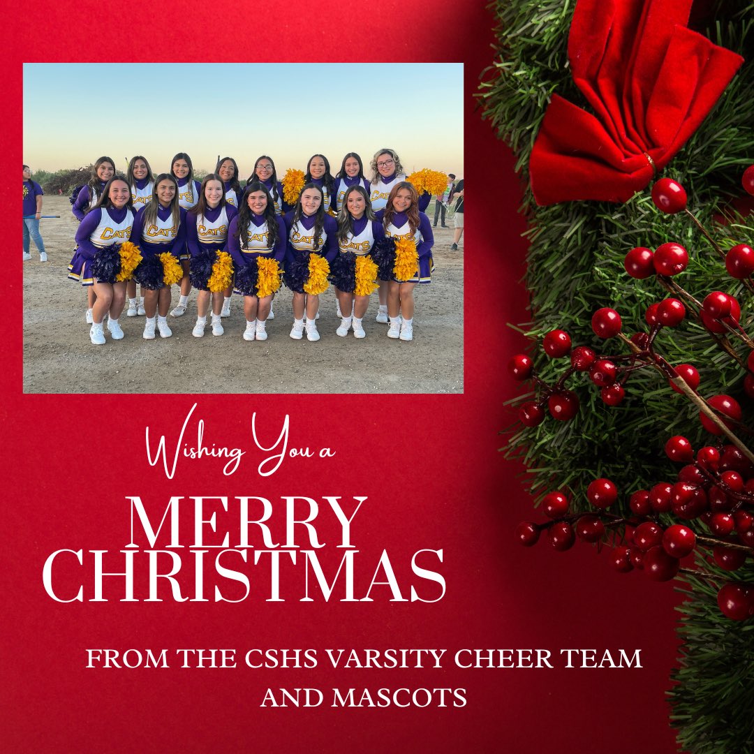 cshsvarsity's tweet photo. Wishing everyone a very Merry Christmas!🎄 https://t.co/Ns5JhkGiQp