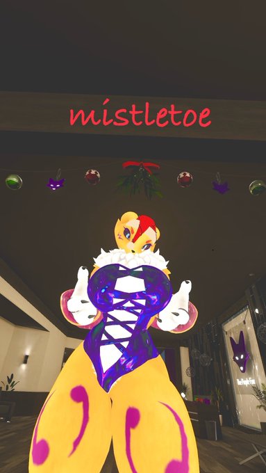 Kiss kiss under the mistletoe! #vr #chilloutvr #purplefox #Mistletoe #MerryChrismas #kiss #remamon #furry<a href="/tag/vr"class="tags">#vr</a><a href="/tag/chilloutvr"class="tags">#chilloutvr</a><a href="/tag/kiss"class="tags"><span>#kiss</span></a><a href="/tag/furry"class="tags"><span>#furry</span></a><a href="/tag/mistletoe"class="tags"><span>#mistletoe</span></a><a href="/tag/digimon"class="tags"><span>#digimon</span></a><a href="/tag/merrychrismas"class="tags"><span>#merrychrismas</span></a>