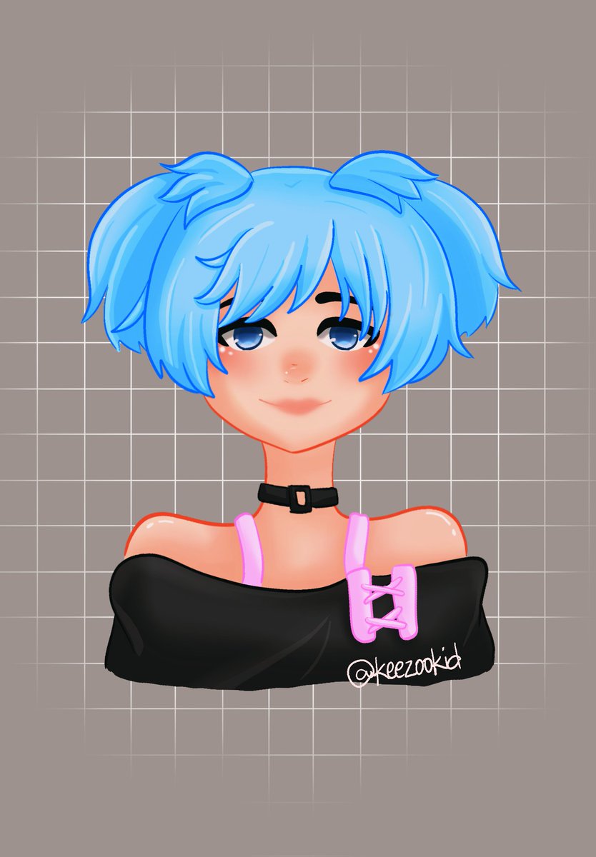 Keezookid's tweet photo. Nagisa trap ver hehehe experimenting with procreate https://t.co/XIoyKKs9uV