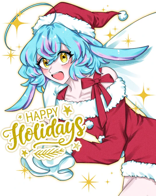 亜希にせがまれたので、サンタアズを描いた  メリクリ! 